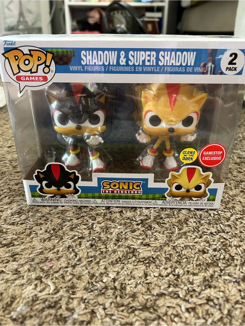 Funko Pop! Games Shadow & Super Shadow 2-Pack - Black & Yellow